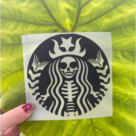 Starbucks Skeleton Barista Decal - Picture 2 of 7